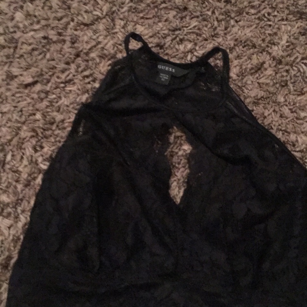 Black lace sexy top